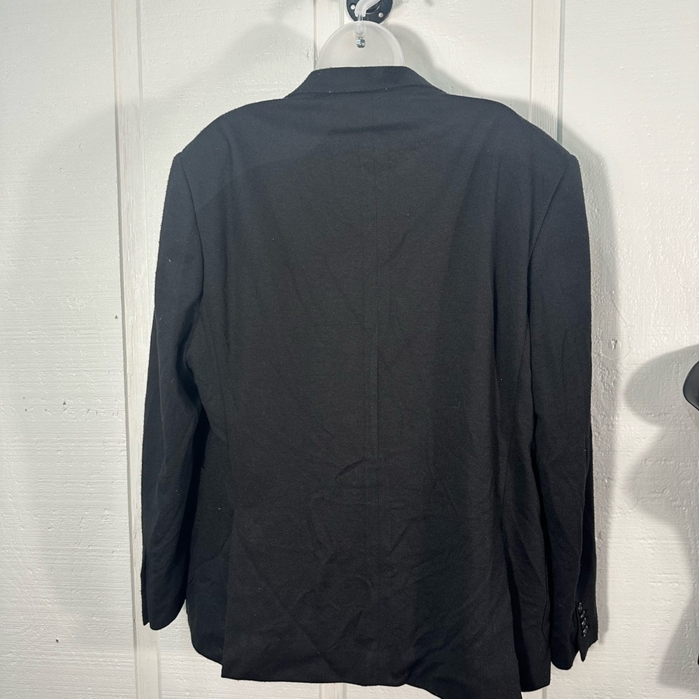 ZN T18 Men’s Black 2 Button Blazer No Size See Measurements EUC - Picture 8 of 9